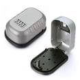 thumbnail image 1 of Key Lock Box Wall Mounted Aluminum Alloy Key Safe Box 4 Digit Combination Key Storage Lock Box Indoor Outdoor Keys Storage Box ,Easy to Use, 1 of 7