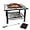 30" Square Fire Pit Table, variant on 22" Fire Pit for Wood Burning, Portable Fire Pit with Spark Screen Cover, Fire Grate, Fire Poker, Waterproof Cover for Patio, Backyard, Camping, Beach