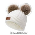 thumbnail image 3 of GXWEA Toddler Hat Toddler Winter Hat Girl Winter Warm Hat Fleece Lined Knit Beanie For Kids Perfect For Boys And Girls, 3 of 9