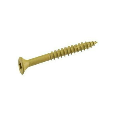 

1PK Deck Plus 42595 Star Flat Head Exterior Deck Screws Tan 3-1/2 Inch