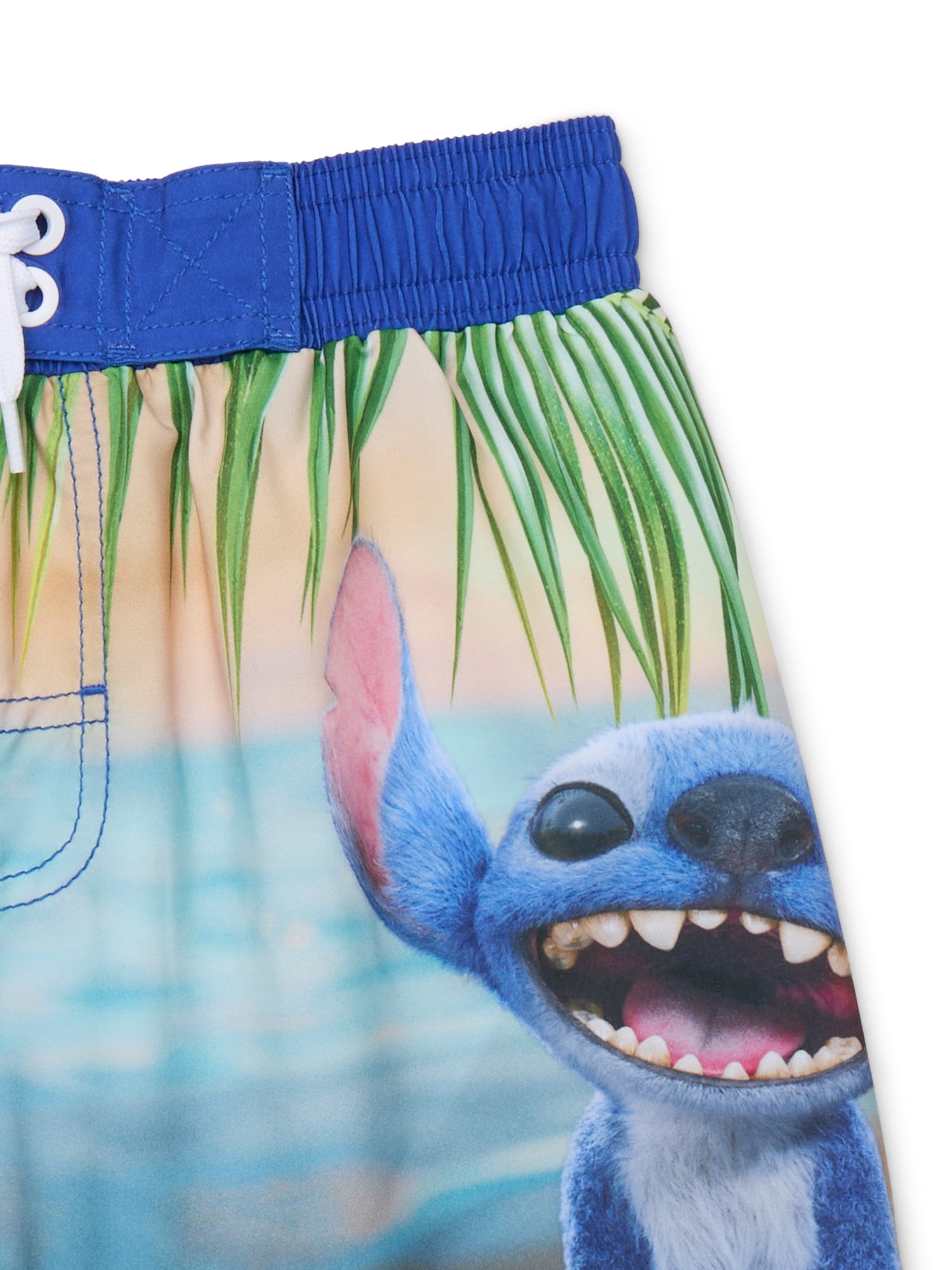 Stitch Boys Swim Trunks, Sizes 4-12