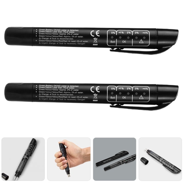 OUNONA 2Pcs Brake Fluid Liquid Testing Tool Brake Fluid Detector Black Visual Display Results Vehicle Maintenance