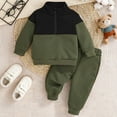 thumbnail image 2 of enyan B'aby B'oy Outfits B'aby B'oy Outfit Todd'ler Winter Clothes Long Sleeve Crewneck Sweatshirts + Pants Clothing Sets AG,2-3 Years, 2 of 7