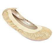 Yosi Samra Glitter Gold Bendable Ballet Flat Size 5C/Infant