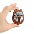 thumbnail image 1 of Mini Kalimba Wooden Thumb Piano 8 Tone Gecko Kalimba 8 Keys Mahogany Musical Instrument For Beginner, 1 of 5