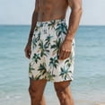 thumbnail image 5 of Thousandth Summer Beach Shorts for Men Casual Quick Dry Swim Trunks with Pockets Elastic Waist Loose Fit Drawstring Lightweight Vacation Holiday Shorts, 5 of 7