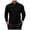 Black, variant on Mens Linen Henley Plus Size Men T Shirt Bulk Big Tall Long Sleeve Lightweight Tees Black,S