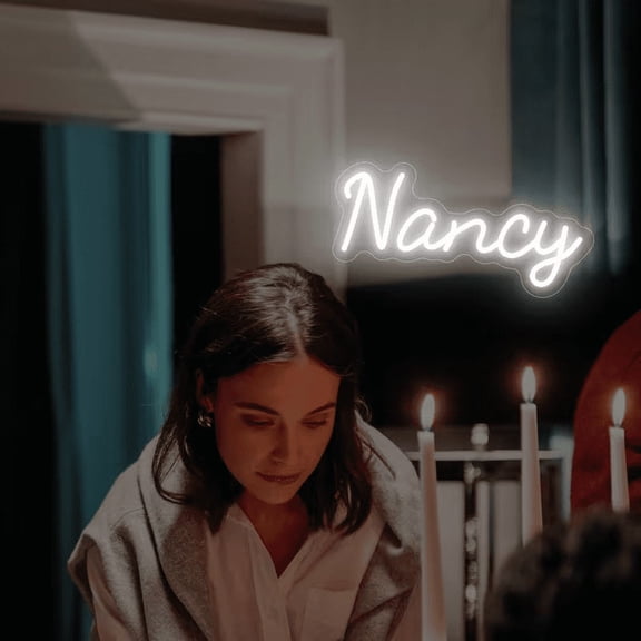 UPONRAY Single-line Custom Neon Signs, Customizable USB-Powered & Dimmable LED Neon Light, Stylish Wall Decor for Bedroom, Home, Lover, Friend, Cool White, 5 inch/1 Letter