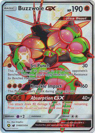 buzzwole gx pokemon card value Sun & Moon Unbroken Bonds Ultra Rare Pheromosa & #192 (Heavy Played) Card Number / Rarity Buzzwole-GX (Crimson Invasion 57) -