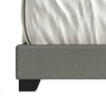 thumbnail image 6 of Castle Place Nailhead Trim Wingback Linen Upholstered Bed, Light Grey, Queen, 6 of 7