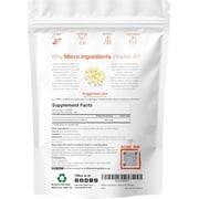 Vitamin K2 MK-7 Supplement, 200 mcg Per Serving, 300 Coconut Oil Softgles | Immune, Joint, Heart Support | Non-GMO