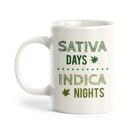 

Sativa Days Indica Nights 11oz Coffee Mug