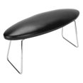 thumbnail image 4 of Almohada de mano para decoración de uñas de cuero PU de microfibra, cojín lavable para reposabrazos y manos para salón de uñas, color negro, 4 of 8