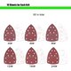thumbnail image 4 of Sandpaper Triangles, 60pcs 10* (p40/60/80/120/180/240), (105 Mm X 152 Mm), 4 of 5