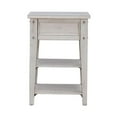 thumbnail image 4 of Lake House Chair Side Table Weathered White, 4 of 11