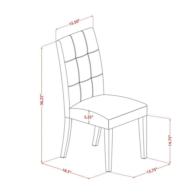 HomeStock Asian Allure Dining Chairs, Upholesterted Seat, Cushion
