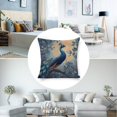 thumbnail image 3 of Peacock tree branch fullm Linen toss pillowcase Decoration pillowcase Gift preferred 20x20" Cushion cover 1 set Sofa pillowcase Sofa bedroom living room car, 3 of 8