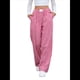 thumbnail image 2 of Pantalones Bóxer de Cuadros A Rayas para Mujer, de Algodón, para Estar en Casa, Informales, Estilo Y2K, con Bolsillos Rojo M, 2 of 10