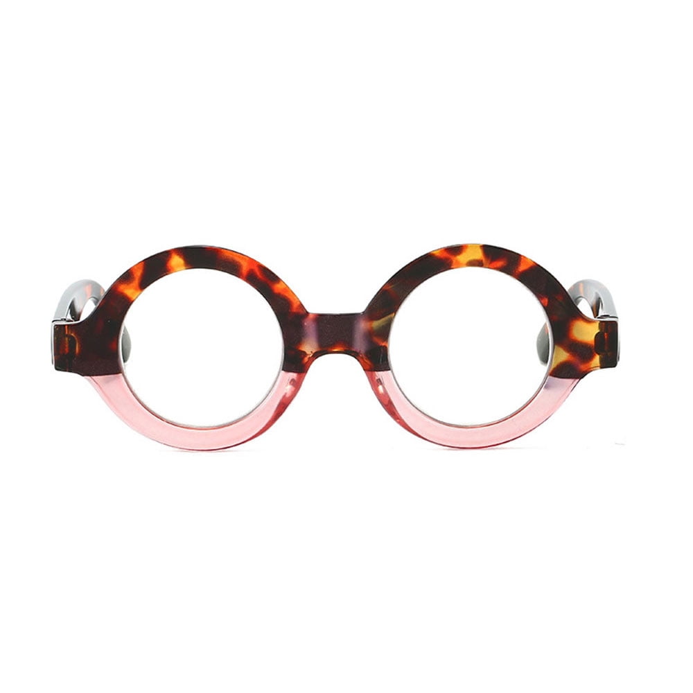 3 Pairs of Thick Blue Light Blocking Reading Glasses +1.5, Round Classic Plastic Tortoiseshell Readers 1.50 for women, Fashion Presbyopia Glasses +150 Strength