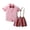 Z-Pink269, variant on SonxaHe Infant Boy Outfits Formal Short Sleeve Shirt Suspenders Shorts Kids Fashion Cozy Gentleman Outfit Set,3-Piece Black,Size 18-24 M