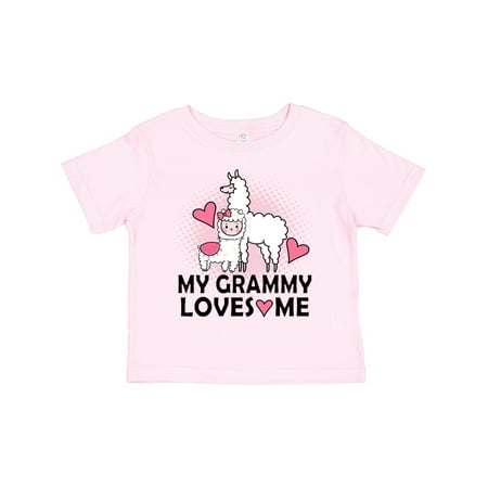

Inktastic Grammy Loves Me Llama Gift Toddler Toddler Girl T-Shirt
