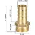 thumbnail image 2 of Barb X Npt Male Adapter, Standard Connection For Drinking Water Systems, Brass Material With Prolonged Service Life, Easy Connect Disconnect, 5 Pack, 2 of 5