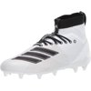 adidas Mens Adizero 8.0 SK Cleats Football Shoe - White/Black/Grey - 9