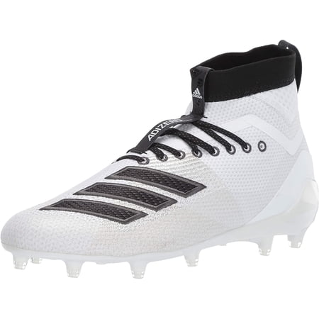adidas Mens Adizero 8.0 SK Cleats Football Shoe - White/Black/Grey - 9
