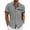 Gray, variant on Yiaimeir Mens Casual Button Down Shirt Summer Short Sleeve Cuban Vacation Beach Shirts,Size M-4XL