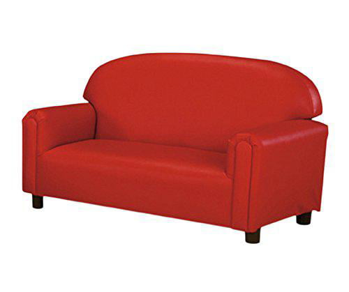 Port Burgundy Brand New World Furniture FPVP100 Brand New World Preschool Premium Vinyl Upholstery Sofa 