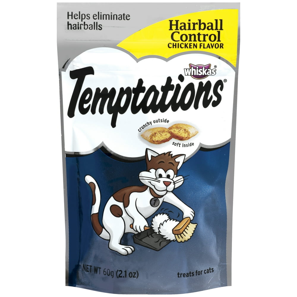 Temptations Hairball Control Cat Treats, Chicken Flavor, 2.1 Oz. Pouch