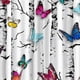 thumbnail image 3 of Juego de 2 cortinas opacas 3D con estampado digital de , cortina Mariposa Sunnimix Cortina de poliéster, 3 of 8