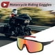 thumbnail image 2 of 1 Set de Gafas de Motociclismo Antideslumbrantes Tri-Acetato de Celulosa UV400 Gafas de Sol para Deportes al Aire Libre para Motocross, Moto de Tierra, ATV Lente Roja Marco Negro y Rojo, 2 of 6