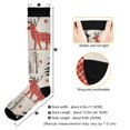 thumbnail image 3 of FORMRS Womens Knee High Socks Casual Long Thick Travel Daily Wear, 2 Pairs, Retro Christmas Forest, 3 of 6