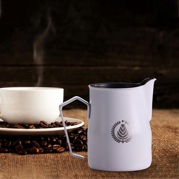 Jarra de Leche, Jarra para Espumar Crema, 750 Ml, de Acero Inoxidable, para , Cocina, Multiusos, Jarra para Café Expreso, Taza para Leche