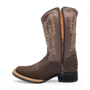 The Western Shops Kids Python Print Leather Cowboy Boot