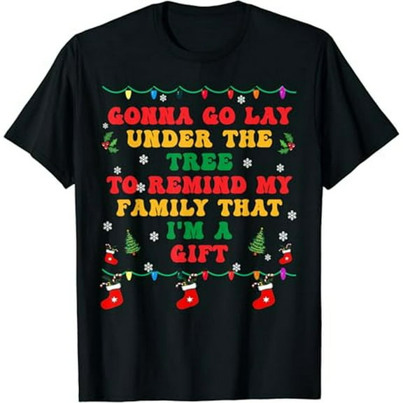 Christmas Family Xmas Pajamas Gonna Go Lay Under The Tree T-Shirt