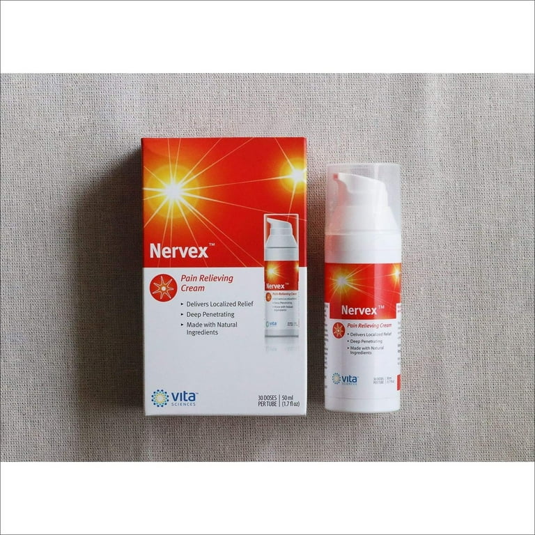 Nervive Pain Relieving Cream Max Strength Topical Nerve Pain Reliever