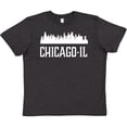 thumbnail image 3 of Inktastic Chicago Illinois Skyline IL Cities Youth T-Shirt, 3 of 5