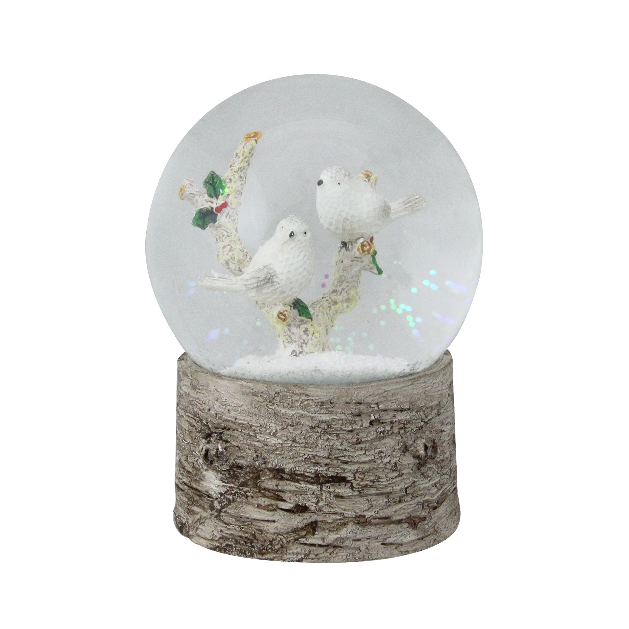 6" Musical White Doves on a Branch Christmas Snow Globe | Walmart Canada