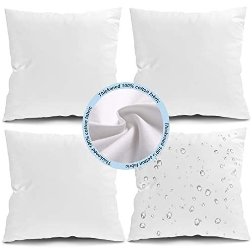 Fixwal 18x18 Inches Outdoor Pillow, Cushion Inserts For Outdoor Furniture