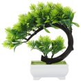 thumbnail image 2 of Artificial Bonsai Tree Faux Potted Plant Desktop Fake Tree Ornament, 2 of 8