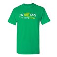 thumbnail image 1 of Saving Energy Sarcastic Novelty Gift Idea Adult Humor Heavy Duty Funny Men's T Shirt, 1 of 3
