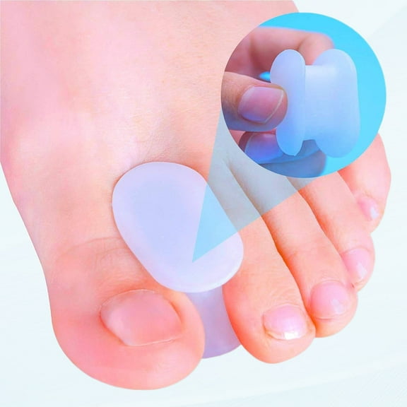 10 Pack Toe Definer Bunion Corrector Gel Aid (Upgraded Soft Version) For Overlapping Toes - L Size