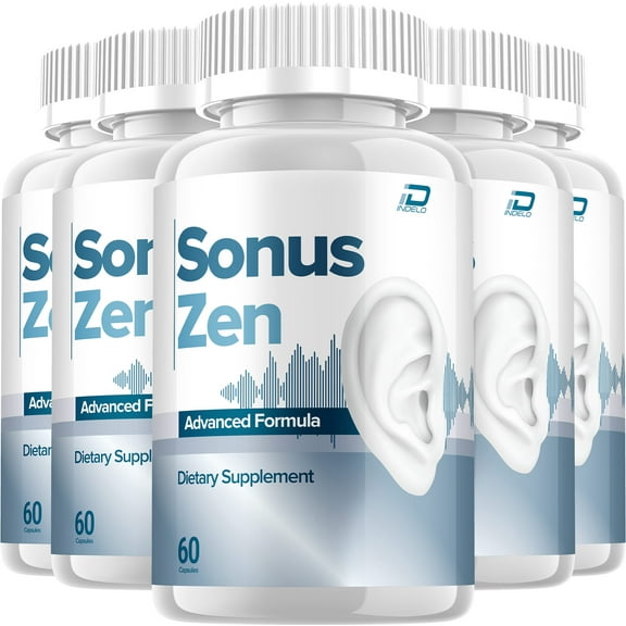 Sonus Zen Healthy Ear Support Supplement - SonusZen for Hearing Support, 5 Pack, 300 Capsules