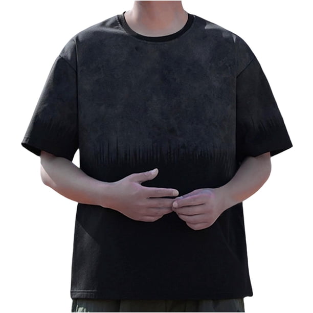 Blusas y camisas de manga corta y cuello redondo para hombre, transpirables, ajustadas, de verano, deportivas, de secado rápido, de manga corta y cuello redondo.