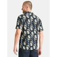 thumbnail image 3 of Ghost Face Men's and Big Men's Print Resort Shirt, Sizes XS-3XL, 3 of 5