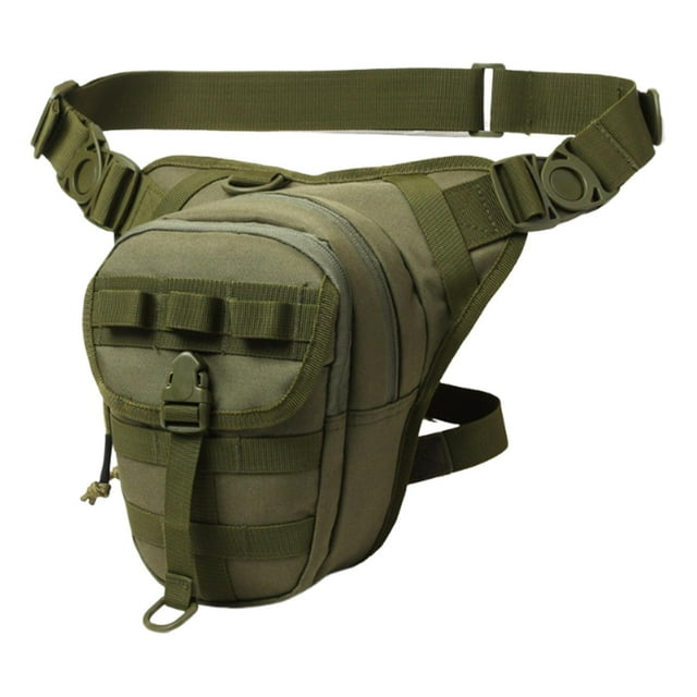 koolsoo Sac de Jambe Tombante Réglable pour Cyclisme Extérieur Sac de Voyage Décontracté Sac à Bandoulière Vert