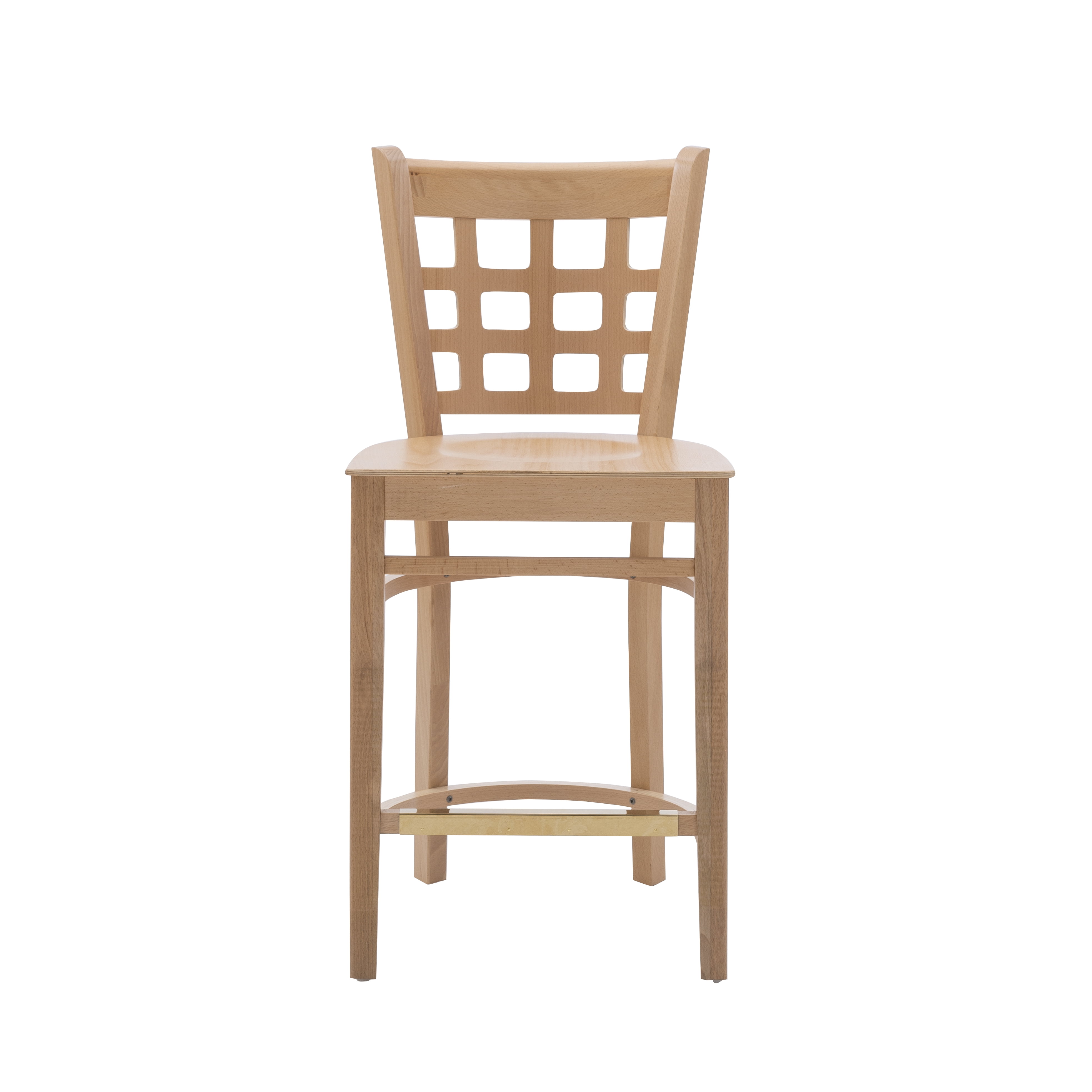 Linon Neville 24" Natural Indoor Wood Counter Stools, Set of 2