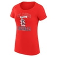 thumbnail image 2 of Women's G-III 4Her by Carl Banks Red St. Louis Cardinals Super-Slim Fit Lightweight Team Logo Graphic T-Shirt, 2 of 5